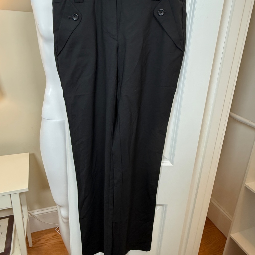 Theory Dony Tailor Black Wool Dress Pants Women’s Size 4 Work Career